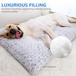 HASTHIP® Washable Washable Dog Bed Deluxe Plush Dog Crate Bed,Soft Orthopedic Pet Mattress,Anti-Slip Removable Cover Calming Cushion for Small Medium Large Dogs & Cats Machine Washable Indoor Sleeping