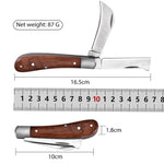 HASTHIP® Gardening Grafting Cutter Sharp Blade Grafting Cutter Grafting Tool for Organic Fruits Tree Square Cutting Blade Grafting Cutter Portable Grafting Cutter