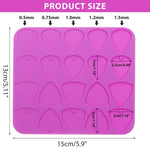 HASTHIP Resin Guitar Pick Silicone Mould for DIY Crafts with 20 Chambers and 2 Sizes | Food Grade Flexible Material