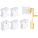 HASTHIP Plastic Thread Bobbins Holder for Cross Stitch and Embroidery with Bobbin Winder | 100 Pcs 1.57 in Yarn Organizer