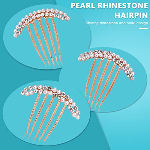 HASTHIP® 3 pinzas para el pelo con forma de perla