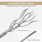 HASTHIP Retractable Clothesline for Indoor and Outdoor Drying with 13.7ft Adjustable Wire | 44lbs Load Stainless Steel PVC Coating