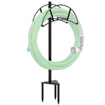 HASTHIP Garden Hose Holder for Outdoor Use with 150ft Capacity featuring Arched Stand | Metal Freestanding Rack for Lawn and Yard