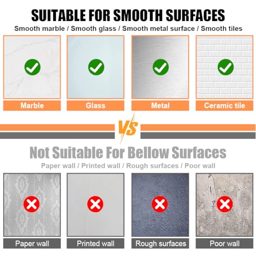 HASTHIP® 30 Pack Wall Hooks Strong Acrylic Backing Glue Self-Adhesive for Bathroom Kitchen Waterproof Ultra Adhesive Clear 3PCS