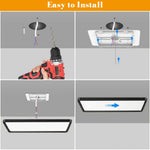 Hasthip 48W LED Ceiling Light with Remote Control & Dimmable Design