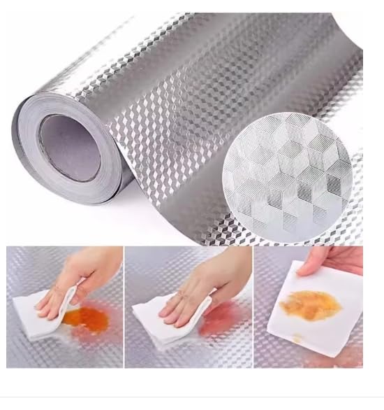 HASTHIP® Wall Paper for Kitchen Oil Proof - Kitchen Wallpaper Self Adhesive Wallpaper Kitchens