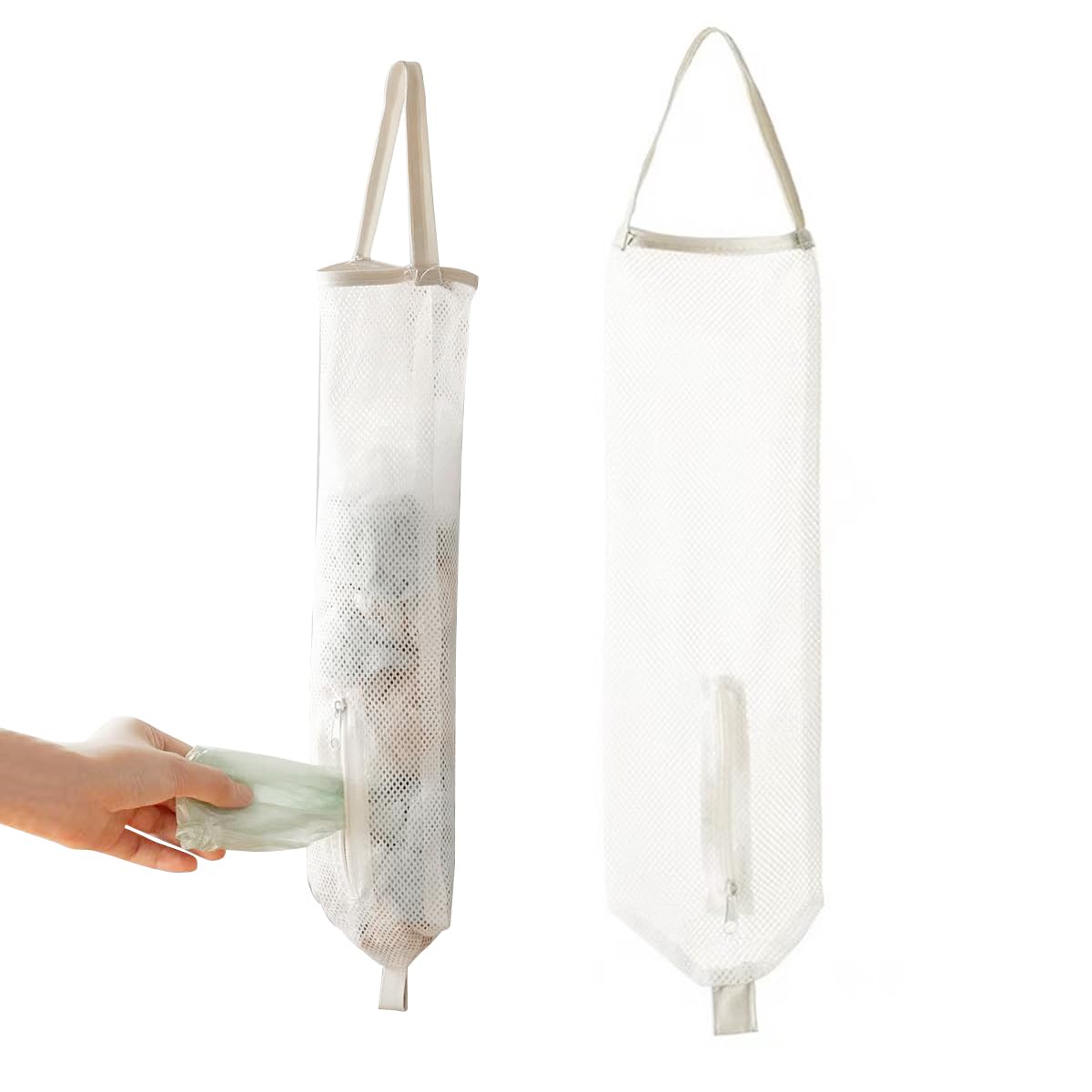 HASTHIP Mesh Garbage Bag Dispensers for Kitchen Storage featuring 51×12cm Mesh Design | Reusable and Washable