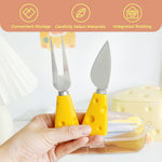 HASTHIP Cheese Cutter Tools Set for Party Serving with Creative Handles and Stainless Steel Case