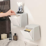 HASTHIP Sanitary Pads Storage Box for Toilet with Pull Out Design 11.5x11.5x19.5cm Pink