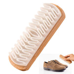 HASTHIP® Leather Clothing and Footwear Cleaning Brush, Professional Shoe Cleaner for Leather, Suede & Nubuck Shoes, Boots & Sneakers, Soft Horsehair Bristles with Comfortable Handle