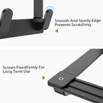 HASTHIP Over the Door Hooks for Clothes and Towels featuring 6 Hook Rack in Black Aluminum