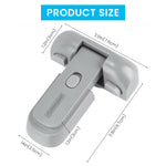 HASTHIP® Fridge Locks Child Proof Baby Proofing Products Easy Cabinet Door Lock Baby Safety Products Refrigerator Single Door Self-Adhesive Fridge Lock Kitchen Accessories Items