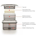 HASTHIP Tofu Press for Homemade Tofu with Quick Water Removal | 16x14x8.5cm 3pcs Food Grade Tools