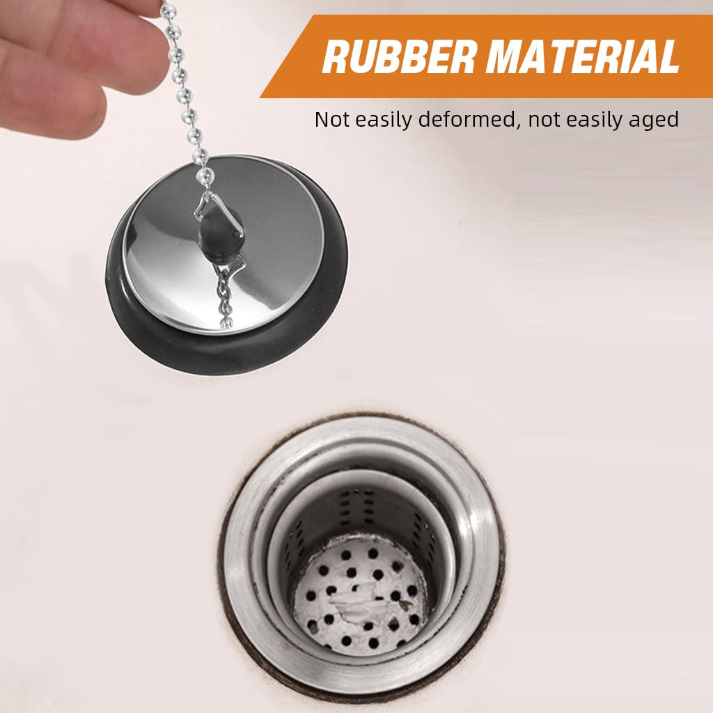 HASTHIP Universal Rubber Bathtub Drain Stopper 40mm for Sinks and Tubs | Leak Proof Plug