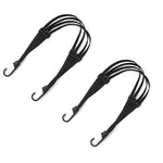 HASTHIP® 2 Piece Heavy Duty Bungee Cord with Hook, 90cm Motorcycle & Bicycle Elastic Rope, Luggage Strap for Travel & Daily Use, Durable Quality Luggage Rope for Bikers Secure Frame Attachment-Black