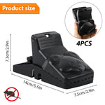HASTHIP Rat Traps for House and Garden with Ultra Fast Trigger | 4Pcs 17×7.5×7.5cm Reusable ABS