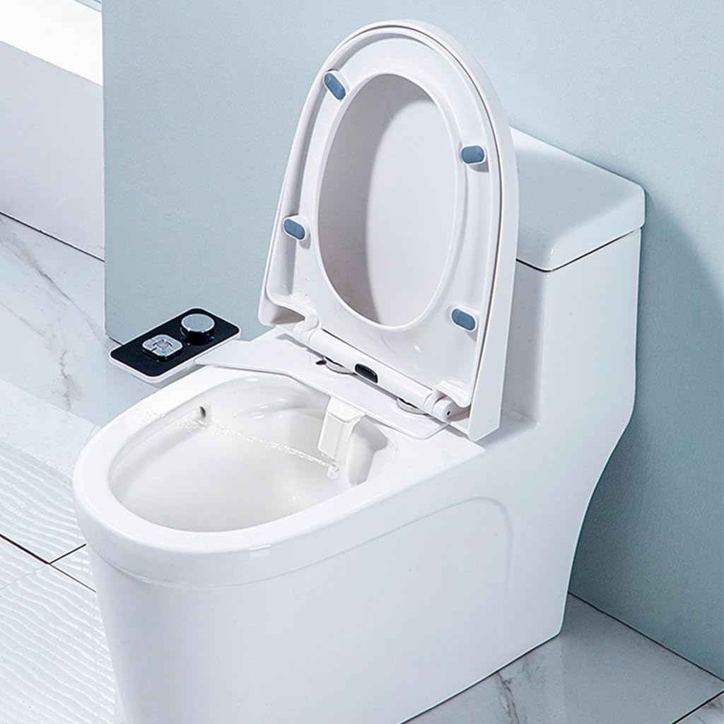 HASTHIP Manual Bidet Sprayer for Toilet with Dual Nozzle 7 and 5 Hole Wash | Self Cleaning Design
