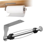 HASTHIP Paper Roll Holder for Kitchen and Bathroom with 11.8 in Bar featuring Self Adhesive Stainless Steel Design | Horizontal or Vertical Mount