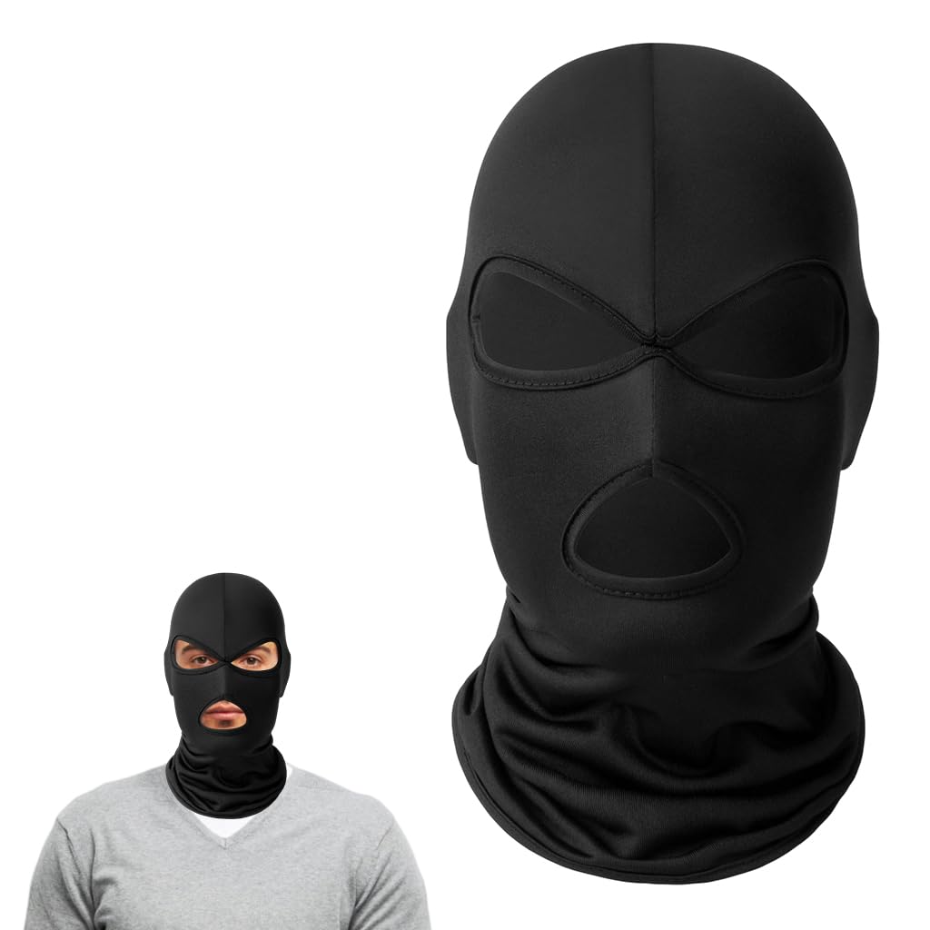 HASTHIP® BrandName Balaclava Face Mask for Men Women, Thin Full Face Cover for Motorcycle, Cycling, Skiing, Outdoor Sports, Costume, Halloween Dress Up