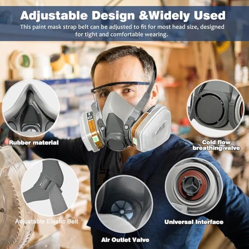 HASTHIP® sable Respirator Face Cover with Filters,