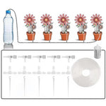 HASTHIP® Slow Drip Irrigation Kit, Water Saving Slow Drip Watering Kit with Tee Connectors, Stakes, Filter & 5 Meters Water Pipe, DIY Micro Drip Irrigation Tool Set for Gardening, Planter, Flower Bed