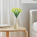 HASTHIP Artificial Flowers for Home Decor featuring 2 Pack Yellow Stems | Festival Table Decoration
