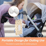 HASTHIP® 4 Pack Baby Wipes Dispenser Pouch, Reusable PVC Wet Wipe Holder with Flip-top Zip Lock, Portable Travel Wipes Case for Stroller, Diaper Bag & Home Use, 24x13.5cm