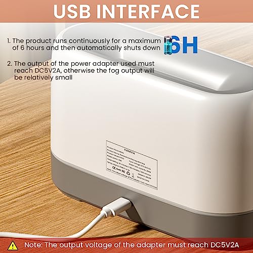 HASTHIP® BrandName 200mL Essential Oil Diffuser with Flame Light, Quiet Ultrasonic Aromatherapy Humidifier, Auto Shut-Off, Electric Mist Maker for Bedroom, Home, Office