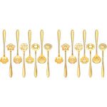 HASTHIP Flower Spoon Coffee Teaspoon Set for Tea and Sugar | 16PCS 410 Stainless Steel 11.9 cm