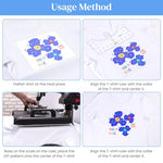 HASTHIP® 10PCS Tshirt Ruler Guide for Vinyl Alignment and Center Designs PVC Measurement Template T shirt Sewing Supplies Tool Placement for Heat Press and Cricut Clear