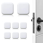 HASTHIP Door Stopper for Home with 8 pcs 4.5×4.5 cm Silicone Pads featuring Shock Absorption | White
