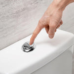 HASTHIP Dual Flush Toilet Button for 48mm 58mm Tanks with Water Saving Design in Silver