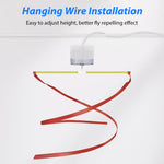 HASTHIP USB Fly Repellent Fan for Indoor and Outdoor Use with 9.8 ft Cable | Stepless Speed Adjustment and Spiral Blade Design