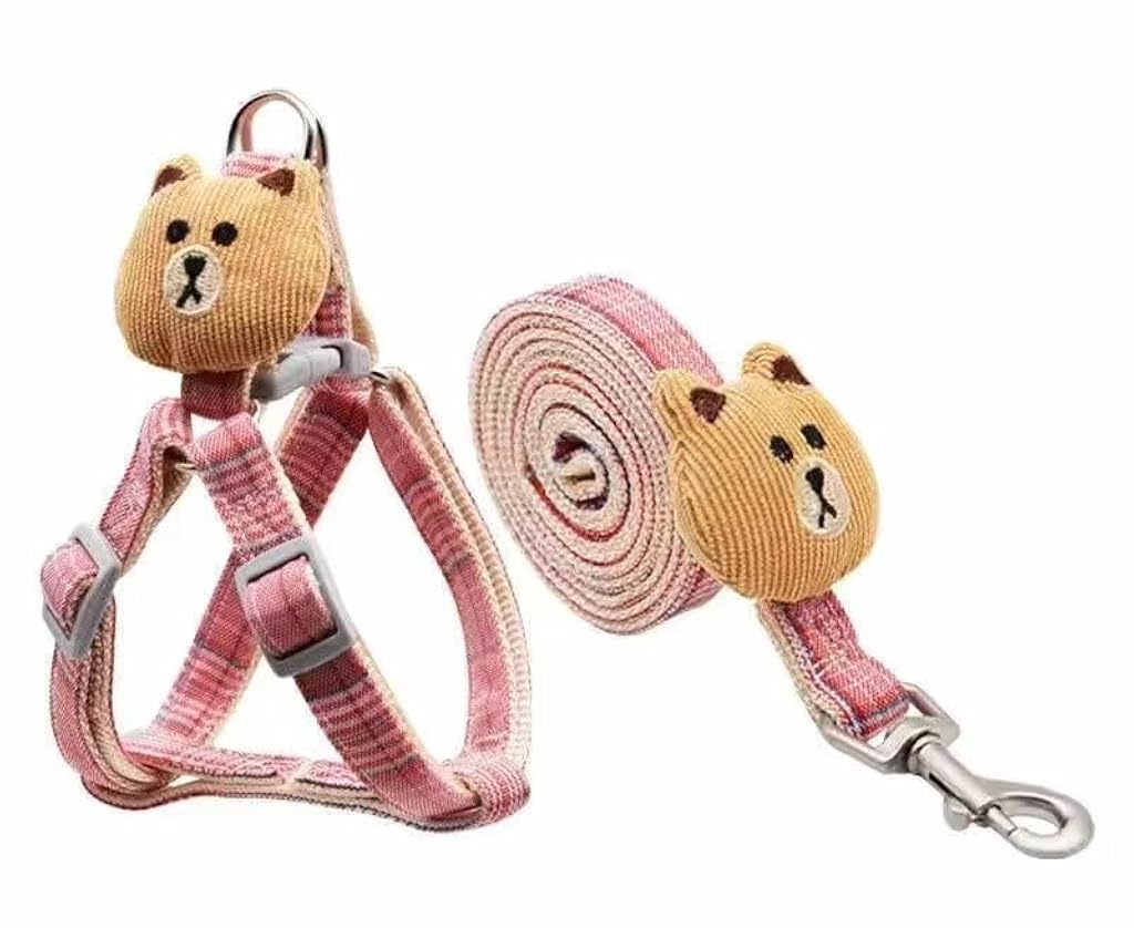 HASTHIP® Cartoon Retractable Dog Leash, 16ft Strong Nylon Tape, 360° Tangle-Free, One-Handed Brake & Lock, Heavy Duty Pet Walking Lead with Anti-Slip Handle, for Small Medium Large Dogs Up to 50kg