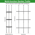 110 * 22CM Garden Plant Support Cages Stakes for Vine, Flower, Vegetable, Pot Trellis, Round Climber Plant Support for Home Indoor & Outdoor