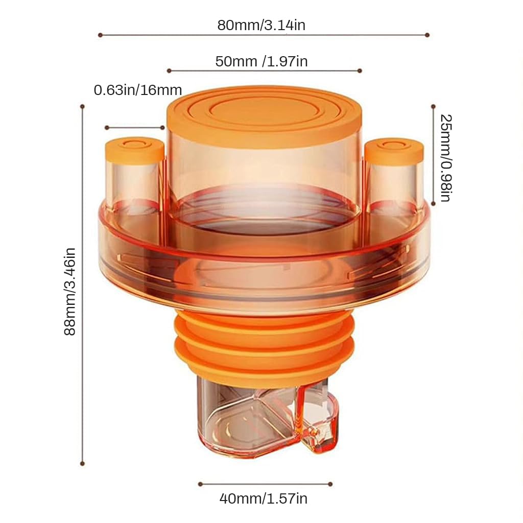HASTHIP Self Closing Floor Drain Seal for Sink with Hose Inlets | 50 75mm 2PCS Anti Odor Adapter