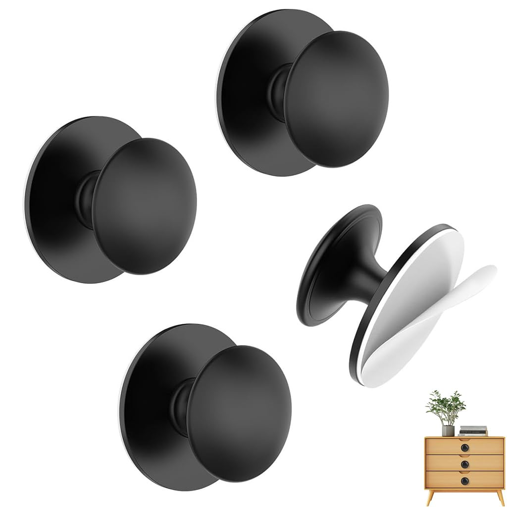 HASTHIP 4-Pack Self-Adhesive Handle Knobs
