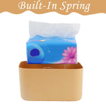 HASTHIP Kawaii Tissue Paper Box Cover for Home Office and Car featuring Spring Loaded Design | PP Body with Removable Soft Rubber Top 25x16x12cm