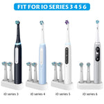 HASTHIP Electric Toothbrush Holder Stand for Bathroom Countertop with 2 Head Slots | Freestanding Organizer