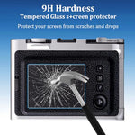 HASTHIP® Protector de Pantalla y Lente para Fujifilm Instax Mini EVO, Vidrio Templado 9H Antiarañazos, Ultra Delgado HD, Anti-reflejos, Instalación sin Burbujas, 4 Pack