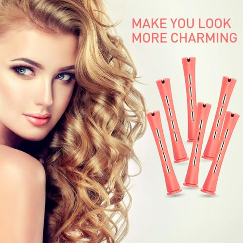 HASTHIP® 30pcs Heatless Hair Curler Kit, Cold Wave Hair Roller for Women, Small Perm Rods Styling Perming Curl Rods for Cold Wave Perm Curls