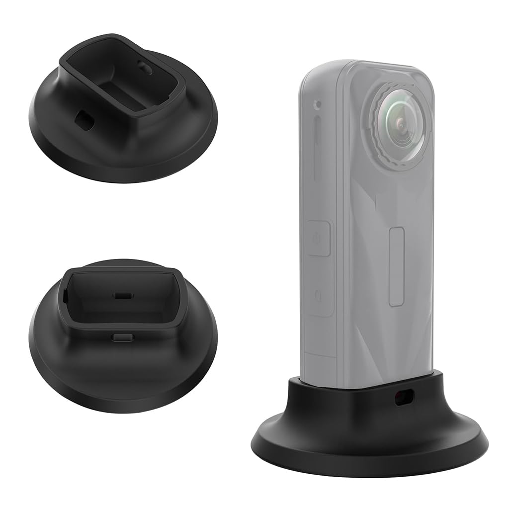 HASTHIP® Base de Soporte de Silicona para Insta360 X5, Soporte de Escritorio Antideslizante Mejorado, Adaptador estabilizador para cámara de acción Insta360 X5