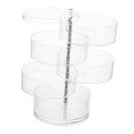 HASTHIP® Mehrschichtige Schmuck Organizer Box, Drehbarer Schmuckhalter mit Spiegel, Schmuckaufbewahrung für Ringe, Ohrringe, Ketten, Armbänder, Schmuckkästchen Damen, Mehrlagige Schmuckschatulle,