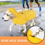 HASTHIP® Dog Rain Coat with Reflective Rim & Clear Wide Brim Hood, Waterproof, Monsoon-Proof, Lightweight Anti-Wind Coat for Outdoor Hikes