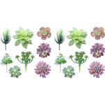 HASTHIP Artificial Plants for Home Decor with 16PCS Faux Succulent Set featuring Realistic PVC Texture | Indoor and Outdoor DIY Floral Arrangement