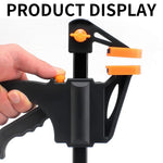 HASTHIP Quick Grip Clamp Set for Woodworking with Quick Release and Anti Scratch Pads | 8PCS 4 Inch Heavy Duty Nylon and Steel
