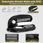 HASTHIP® Correa Universal para Teléfono 2 en 1 con Bolsa con Cremallera y Lengüetas de Acero Inoxidable, Cordón Ajustable Cuello/Hombro para Viajes, Compras y Actividades al Aire Libre