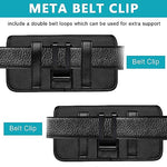 HASTHIP® Anti-Scratch Nylon Phone Holster Clip On Phone Holster Protective Case for Galaxy S23/S22 Ultra 5G