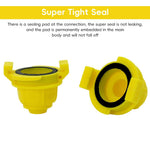 HASTHIP Garden Hose Connectors for 3/4 inch to 1/2 inch Adapter Pipes with Corrosion‑Resistant Plastic | Pack of 2 3PCS