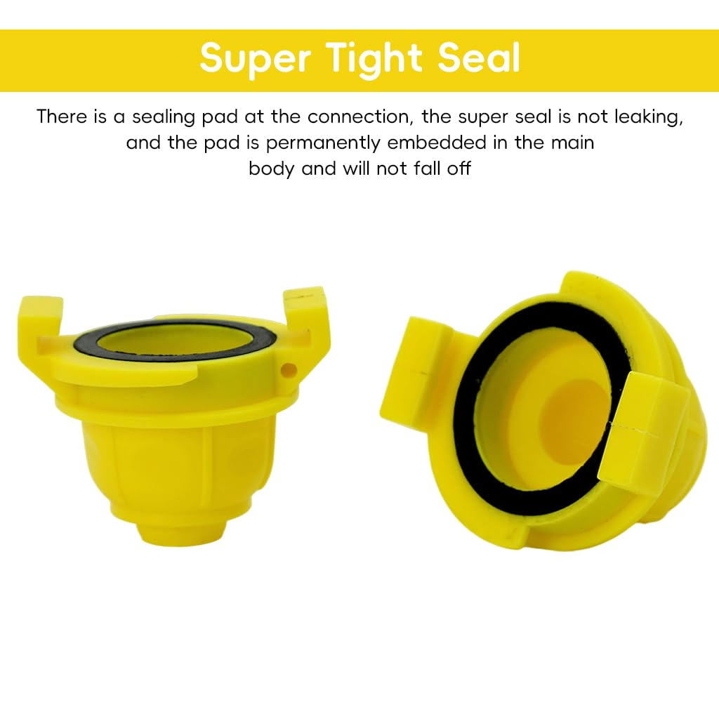 HASTHIP Garden Hose Connectors for 3/4 inch to 1/2 inch Hoses with Watertight Seal | Pack of 2